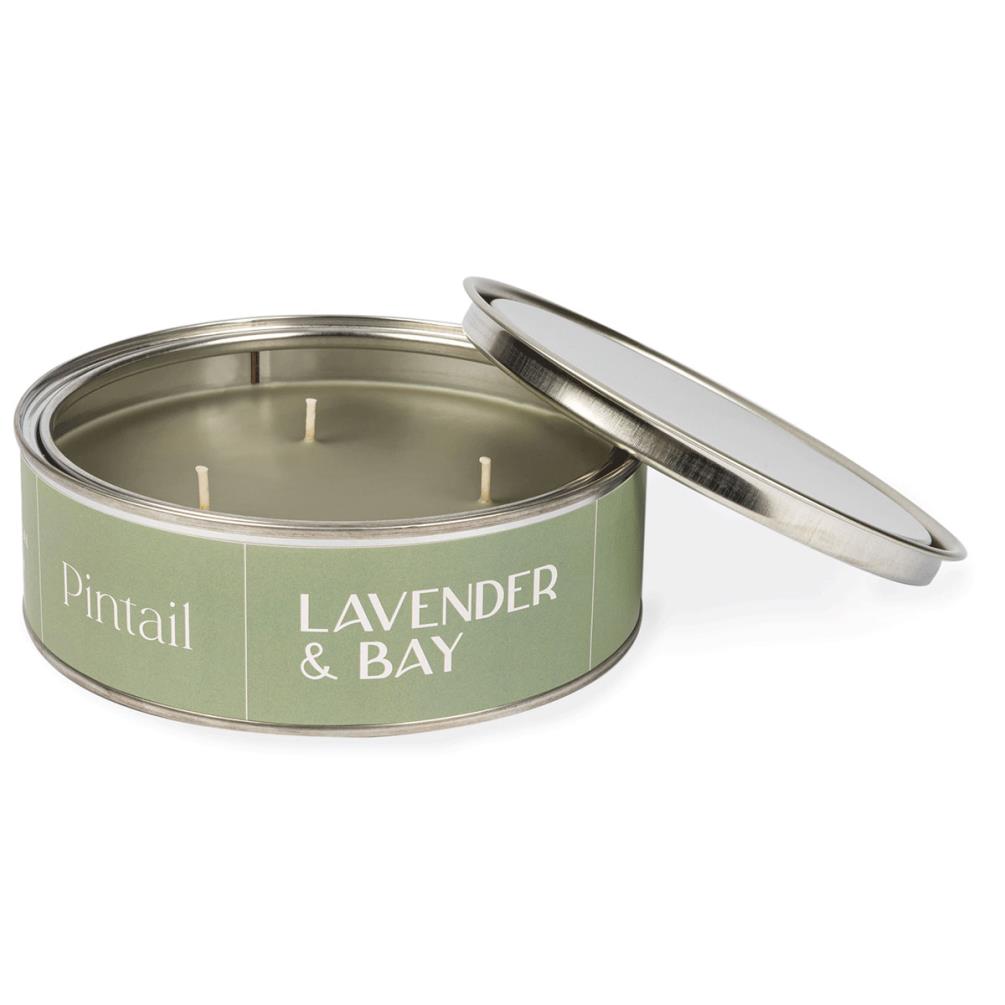 Pintail Candles Lavender & Bay Triple Wick Tin Candle Extra Image 1